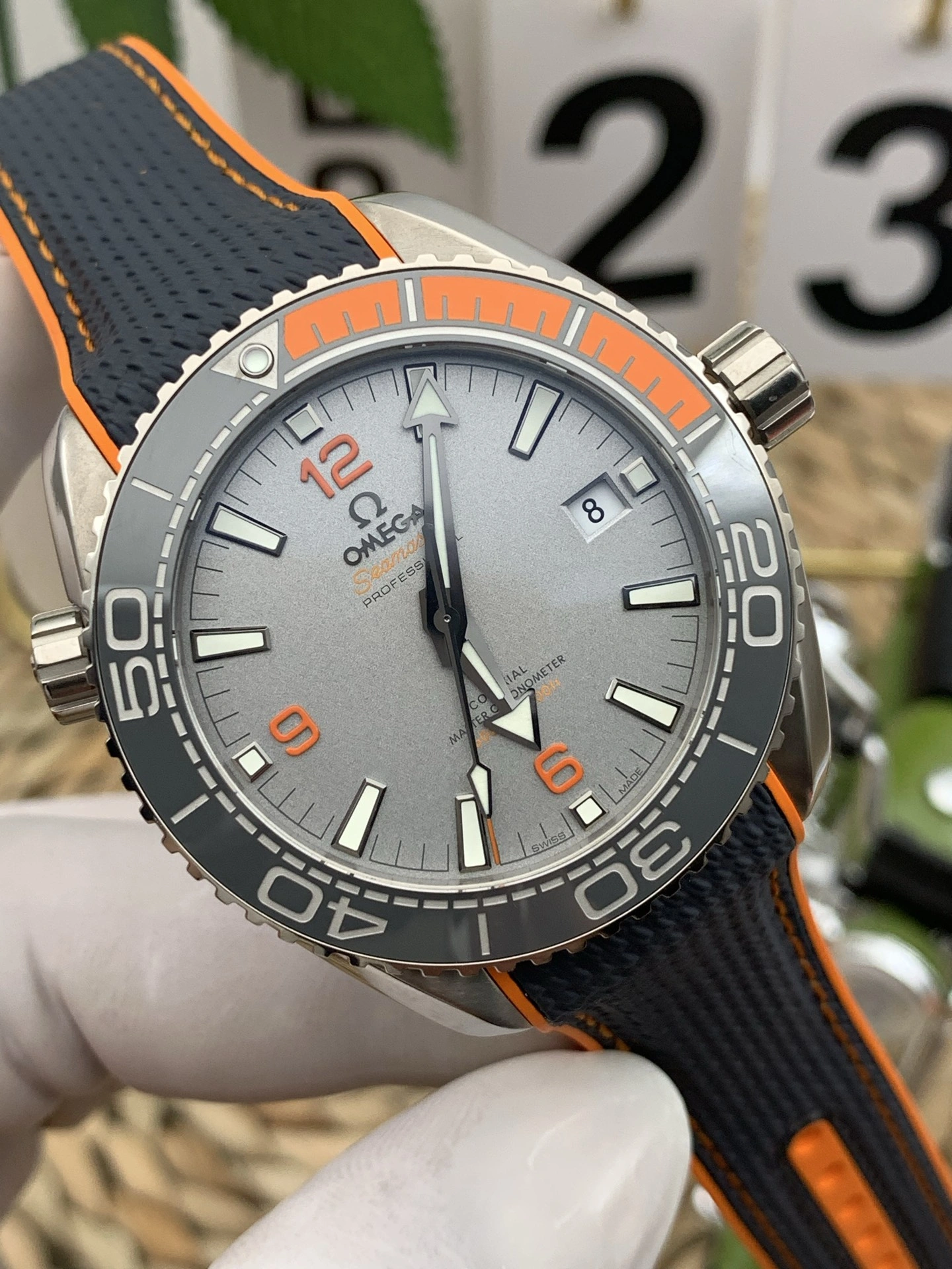 CBD Factory Omega Seamaster Planet Ocean 600M 43.5mm Titanium Grey Dial Orange Bezel (215.92.44.21.99.001) 1:1 Super Clone – DD8900 Movement Flexible 297